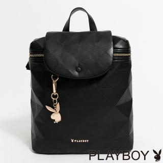【PLAYBOY】後揹包 Quiet Luxury系列(黑色)