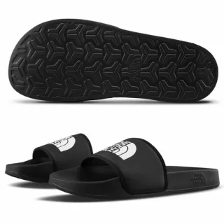 【The North Face】男 BASE CAMP SLIDE III 輕量便利LOGO拖鞋.海灘鞋.戶外拖鞋(4T2R-KY4 黑/白 N)