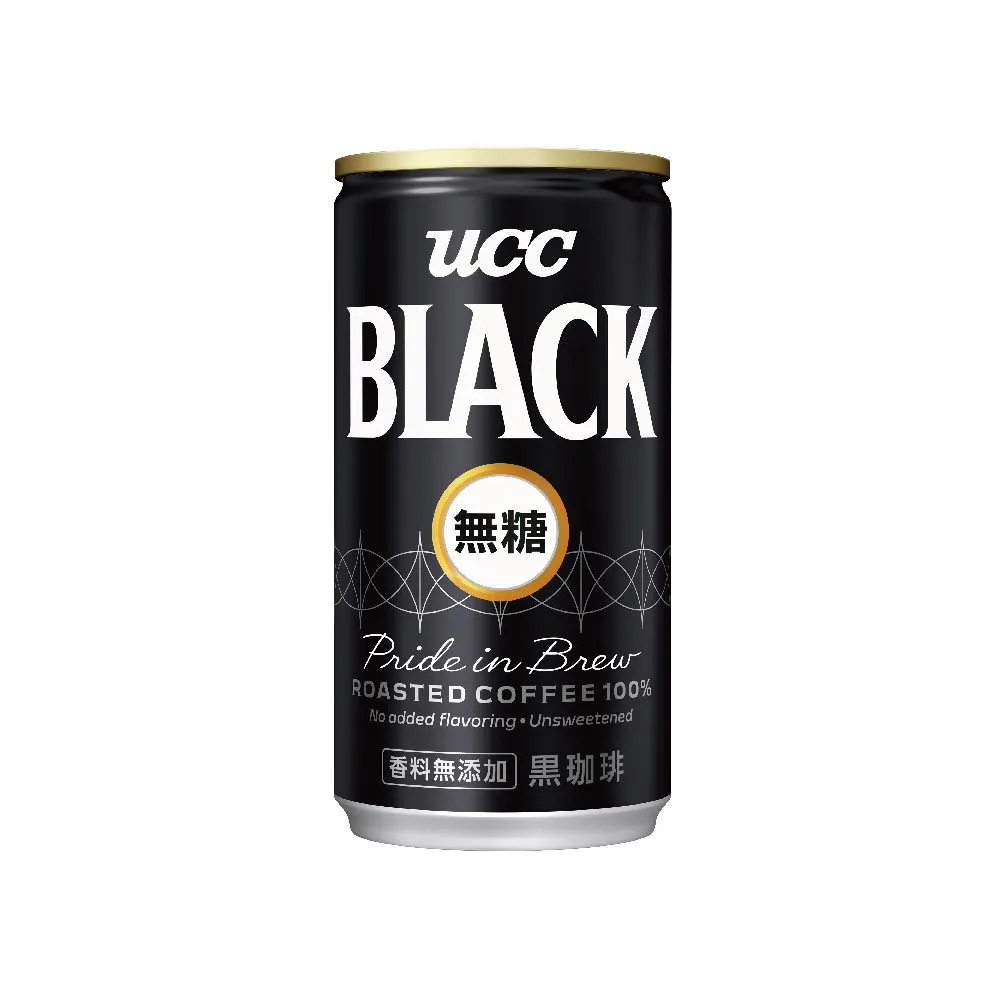 【UCC】BLACK無糖咖啡185gx30入/箱