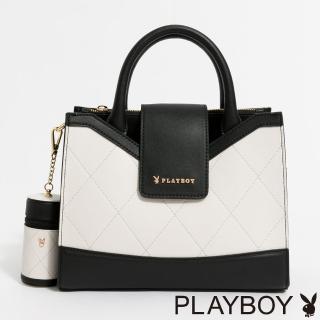 【PLAYBOY】手提包 Limelight系列(黑白色)