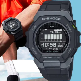 【CASIO 卡西歐】G-SHOCK G-SQUAD 訓練計畫 GPS多功能運動藍芽手錶 畢業禮物 送禮(GBD-300-1)