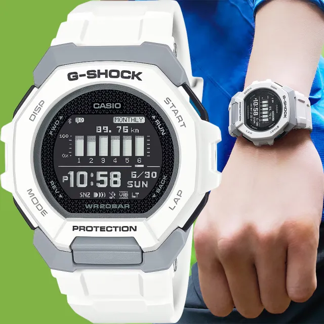 【CASIO 卡西歐】G-SHOCK G-SQUAD 訓練計畫 GPS多功能運動藍芽手錶 開學(GBD-300-7)