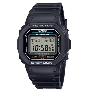 【CASIO 卡西歐】G-SHOCK 街頭潮流 時尚黑 經典方型 DW-5600UE-1 42.8mm