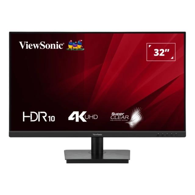 【ViewSonic 優派】VA3208-4K-MHD 32型 4K 窄邊美型螢幕(VA/HDR10/HDMI/DP/4ms/內建喇叭/無邊框設計)