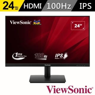 【ViewSonic 優派】VA240-H 24型 100Hz FHD窄邊框螢幕(IPS/1ms/HDMI/抗藍光/零閃頻/防眩光)