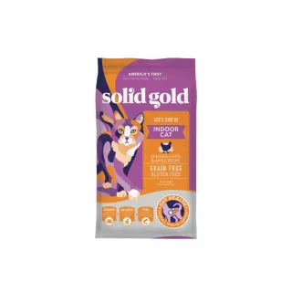 【Solid gold 素力高】貓咪天然飼料 3lb/1.36kg 宅宅貓吃雞 成貓(貓飼料／貓乾糧)