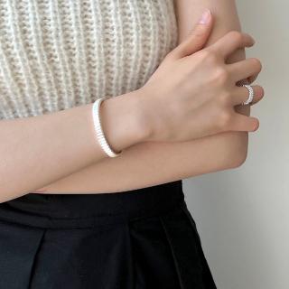 【LEESA】情侶手環\閨蜜手環\手鐲\個性手環\銀手環\閨蜜禮物\手環\純銀手環\簡約手環\不規則手