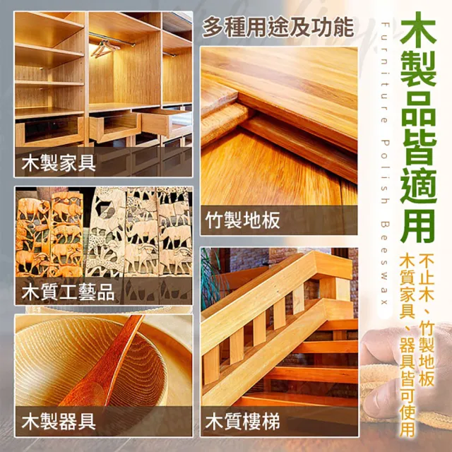 【JOHN HOUSE】家具護理拋光蜂蠟 深入深層滋養 傢俱護理蠟 蜂蠟油 木蠟油(500ml)