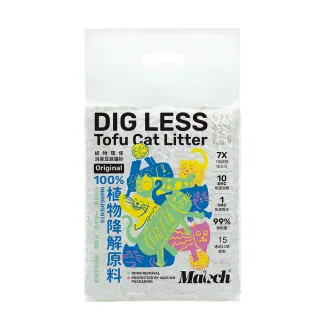 【喵趣】植物環保消臭豆腐貓砂1.5mm 7L-六包組(貓沙 豆腐沙 10秒快速溶解 可沖於馬桶)