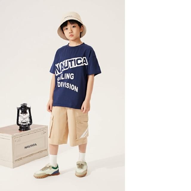 【NAUTICA KIDS】卡其大LOGO口袋短褲(Nautica kids 下身)