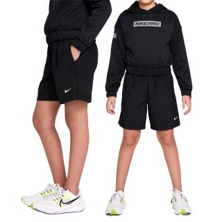 【NIKE 耐吉】Multi Dri-FIT 童裝 大童 黑色 滾邊 運動 休閒 舒適 Logo 短褲 DX5382-010