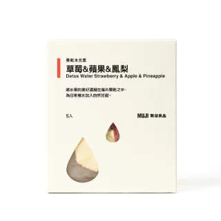 【MUJI 無印良品】果乾水元素 草莓&蘋果&鳳梨(３５ｇ（５入）)