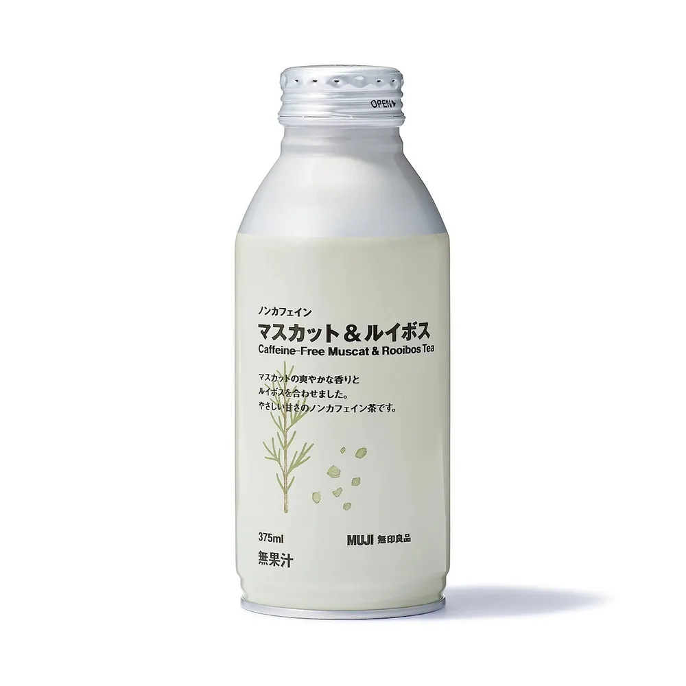 【MUJI 無印良品】鋁罐無咖啡因葡萄風味博士茶/375ml