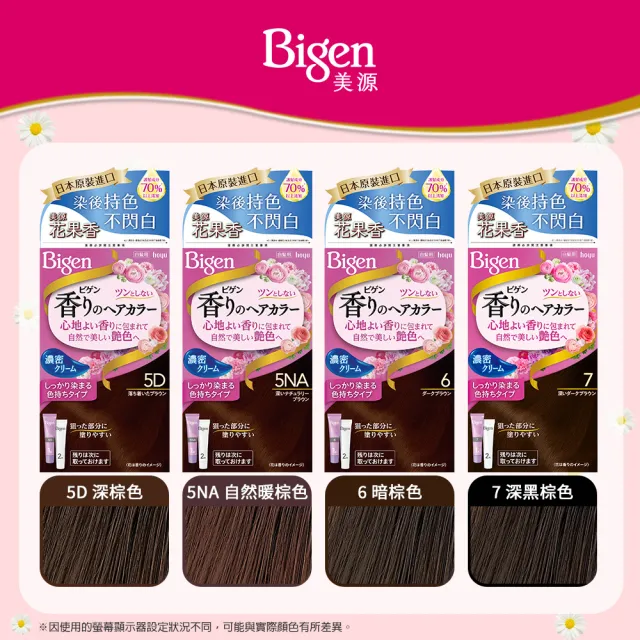 【Bigen 美源】花果香快速染髮霜3件組