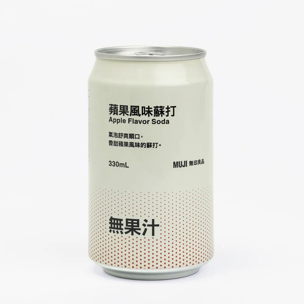 【MUJI 無印良品】蘋果風味蘇打