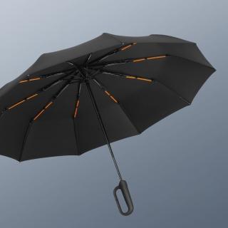 【德利生活】創意全自動環保扣傘二十骨自開收環扣設計(環扣傘 扣傘 摺疊傘 三摺傘 折疊雨傘 自動傘)