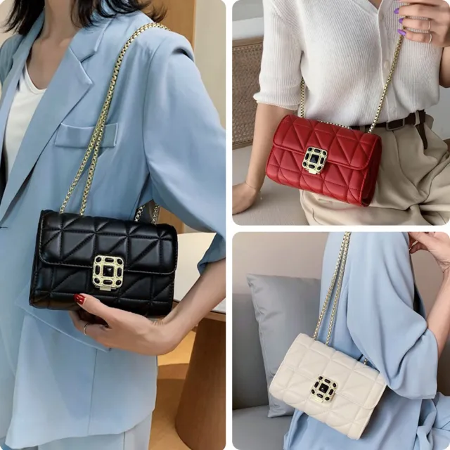 【LEEHER】雙11 女包/包包/小香風/鏈條包/菱格包/手提肩包/斜挎女包/腋下包/肩背包/斜背包/歐美