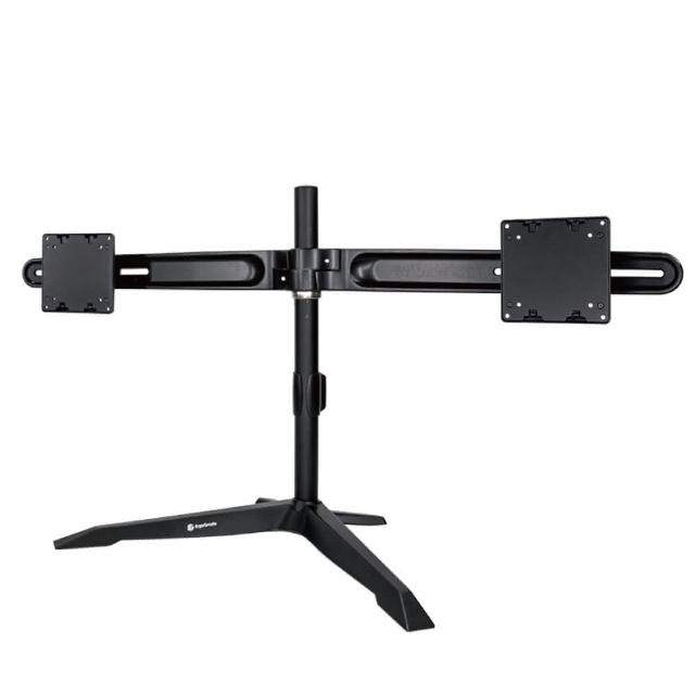 ErgoGrade EGTS732Q 雙螢幕支架，支援12.5吋至34吋螢幕，最大承重2~10KG（曲面螢幕不超過5.5KG），採用鋁合金材質，輕便耐用，黑色設計簡潔時尚，符合國際VESA安裝標準，適合辦公室或家庭使用。