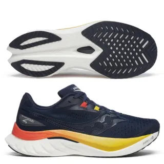 【SAUCONY 索康尼】ENDORPHIN SPEED 4 男款 路跑鞋(S20940-211 深藍 香料橘 彈性尼龍板 訓練 慢跑鞋)