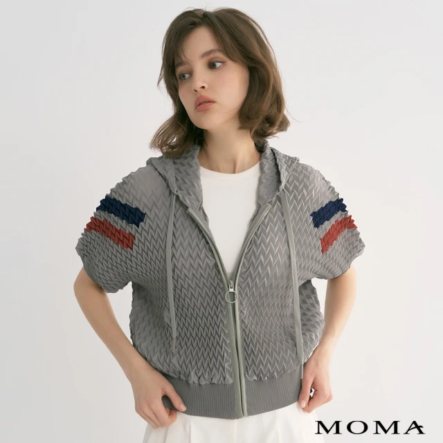 MOMA 廓型壓褶外套(深灰色)