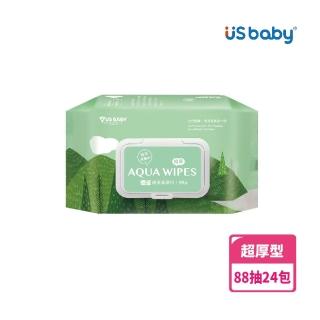 【US BABY 優生】超厚型含蓋純淨柔濕巾88抽(24包)