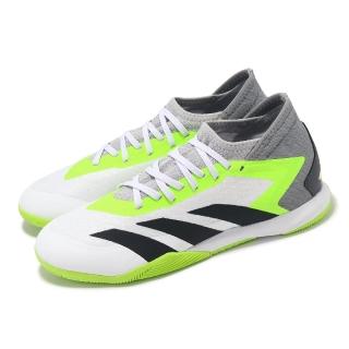 【adidas 愛迪達】足球鞋 Predator Accuracy.3 IN 男鞋 女鞋 螢光綠 灰 室內足球 運動鞋 愛迪達(GY9990)