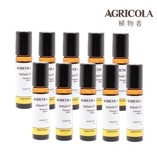 【Agricola 植物者】紫薄荷舒緩滾珠精油10ml x10入組(天然複方香氛 歐薄荷涼感精油棒)
