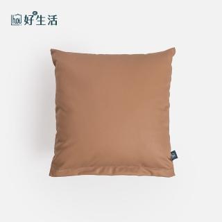 【hoi! 好好生活】臺灣製質感貓抓布抱枕43x43cm-太妃糖棕