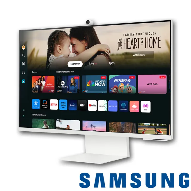 【SAMSUNG 三星】S32DM803UC AI 32型 M8  智慧聯網螢幕(AI晶片/VA/HDR/畫質升頻/內建喇叭/Type-C/升降旋轉)