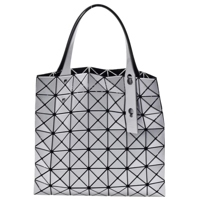 ISSEY MIYAKE 三宅一生 三宅一生BAOBAO 7X7原色幾何菱格手提包(S-白色BB46-AG047-01)