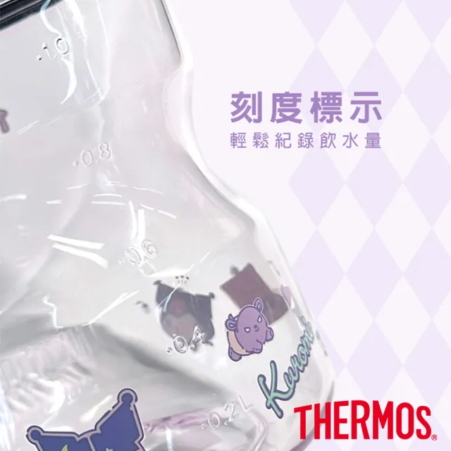 【THERMOS 膳魔師】酷洛米輕水瓶1200ml(TCSS-1200BP-KU)