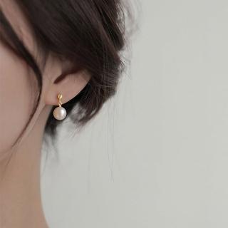 【MoonDy】包包 s925銀 飾品 耳環 天然珍珠 女生飾品 貝珠耳釘 2022年秋冬耳環 復古耳環 抗過敏耳環