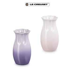 【Le Creuset】瓷器花瓶16cm(藍鈴紫/貝殼粉 二選一-無盒)