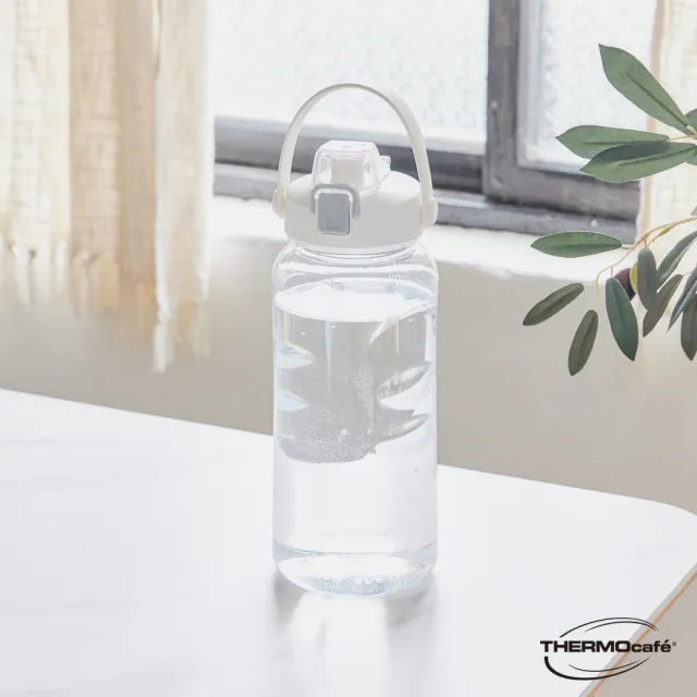 【THERMOcafe 凱菲】可提式彈蓋直飲隨手瓶2200ml(TCTB-2200)