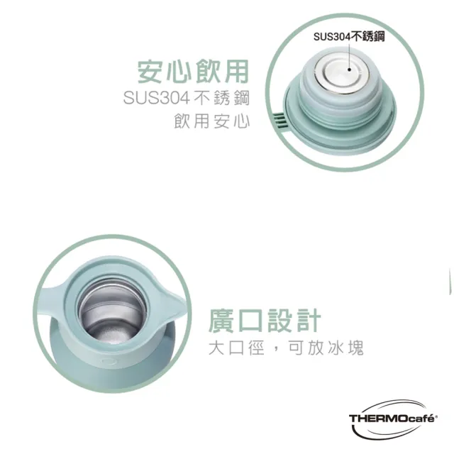 【THERMOcafe凱菲】不鏽鋼真空保溫壺1500ml(TCTP-1500)