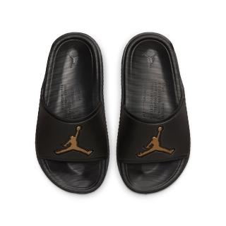 【NIKE 耐吉】拖鞋 女鞋 大童 運動 喬丹 JORDAN JUMPMAN SLIDE GS 黑 FQ1597-007