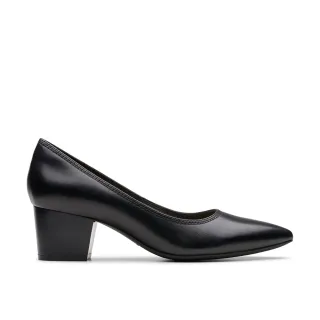 【Clarks】女鞋 Ellanie Hope 時尚尖頭粗跟高跟鞋(CLF80054D)