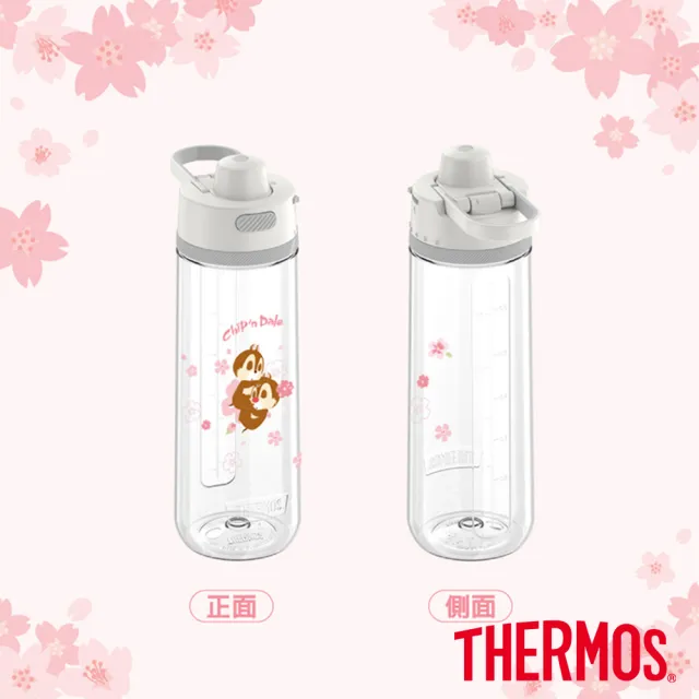 【THERMOS膳魔師】奇奇蒂蒂櫻花篇彈蓋輕水瓶710ml(TP4329CAD-CBCL)