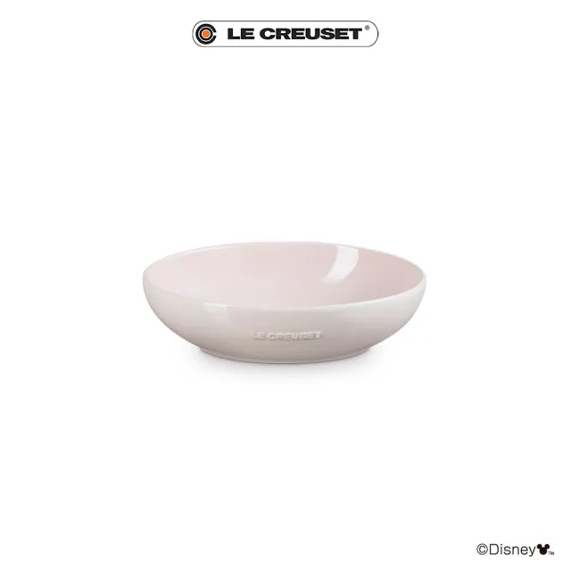 【Le Creuset】迪士尼米奇系列 造型橢圓盤19cm(貝殼粉)