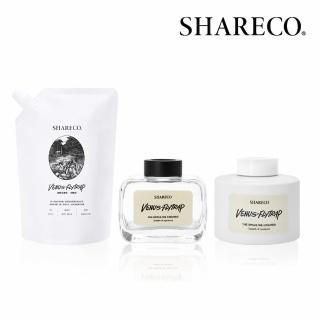 【SHARECO】捕蠅草迷幻空間擴香圓瓶160ml+方瓶200ml/空瓶不含擴香棒&擴香液+擴香補充包450ml(多款任選)