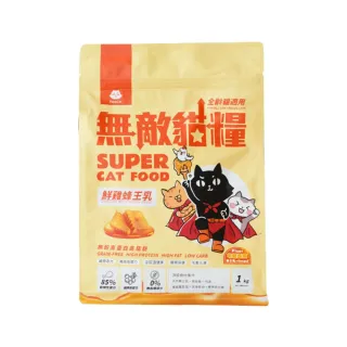 【parkcat 貓樂園】無敵貓糧-鮮雞蜂王乳 1kg*2入組 全齡貓適用(貓飼料)