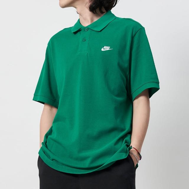 【NIKE 耐吉】As M Nk Club Ss Polo Pique 男款 綠色 Polo衫 運動 上衣 短袖 FN3895-365