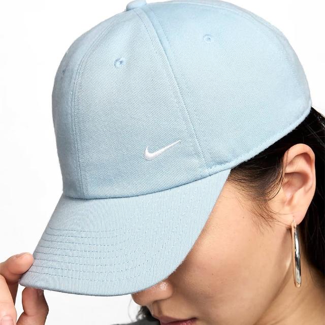 【NIKE 耐吉】Club Unstructured Cap 藍白色 可調 刺繡 棒球帽  FZ5698-440