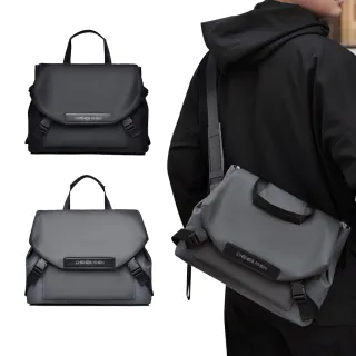 【Chewes Kwen】男士單肩斜跨側背包 防潑水戶外休閒郵差包 通勤公事斜挎包 單肩包/運動腰包