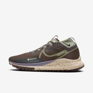 【NIKE 耐吉】React Pegasus Trail 4 GTX 男 慢跑鞋 戶外 防水 棕綠(HF5707-201)