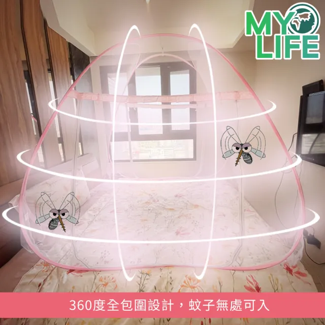 【MY LIFE 漫遊生活】● 蒙古包U型雙側開蚊帳(防蚊帳/雙人/雙人加大/雙人特大/售完不補)