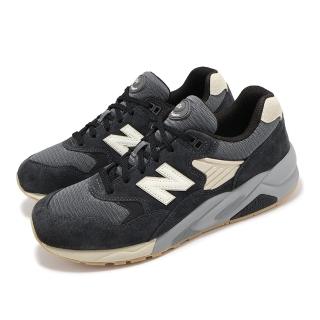 【NEW BALANCE】休閒鞋 580 男鞋 女鞋 幻黑 砂岩 緩衝 拼接 麂皮 情侶鞋 NB(MT580ESC-D)