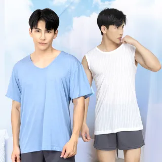 【GIAT】6件組-男排汗短袖上衣 背心(多款選/台灣製造)