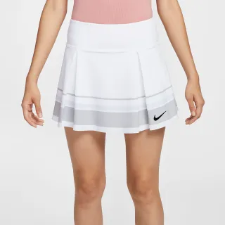 【NIKE 耐吉】短裙 網球裙 運動裙 女 AS W NKCT ADVTG SKIRT SHRT STR 白色(FQ1860100)