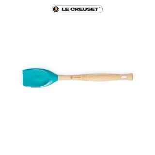 【Le Creuset】耐熱矽膠V鏟杓(加勒比海藍)